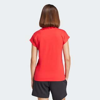 Foto 4 | Playera Essentials Linear Algodón Adidas Rojo Mujer