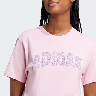 Foto 7 | Playera Tech Llustrate Estampada Adidas Rosa Mujer