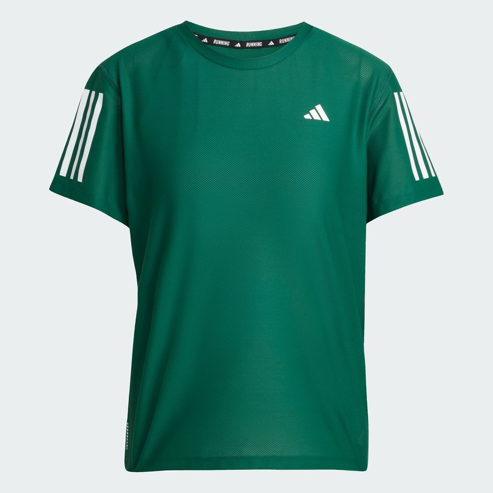 Foto 3 | Playera Own The Run Adidas Verde Mujer