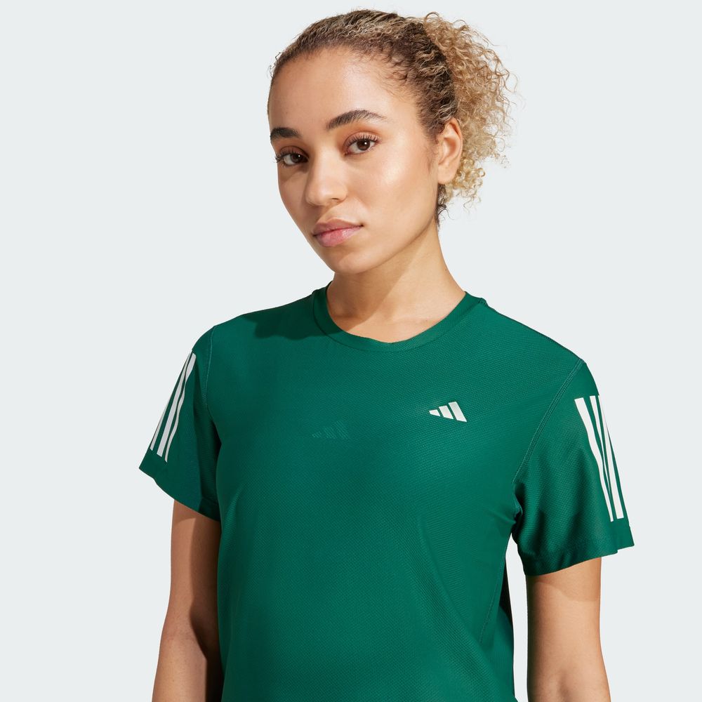 Foto 7 pulgar | Playera Own The Run Adidas Verde Mujer
