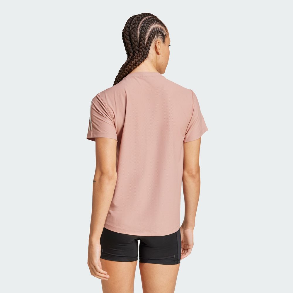 Foto 5 pulgar | Playera Own The Run Adidas Rosa Mujer
