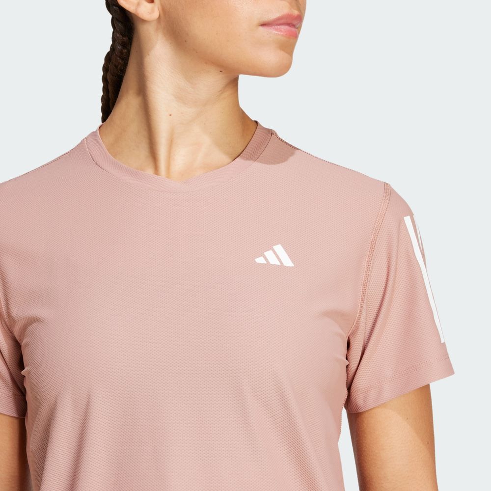 Foto 6 | Playera Own The Run Adidas Rosa Mujer