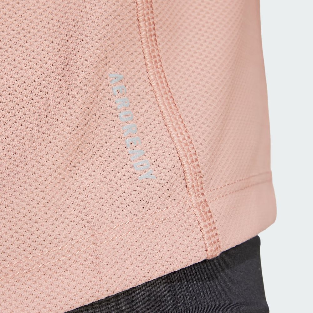 Foto 8 pulgar | Playera Own The Run Adidas Rosa Mujer