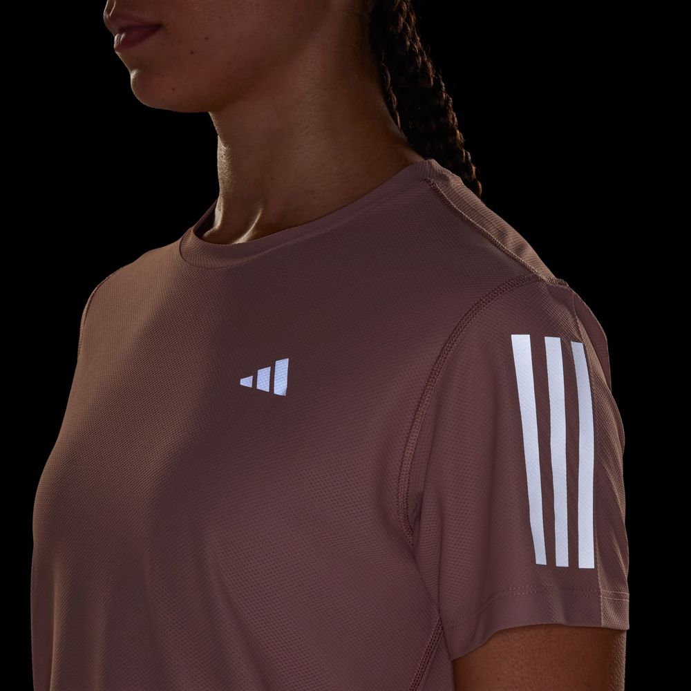 Foto 8 | Playera Own The Run Adidas Rosa Mujer