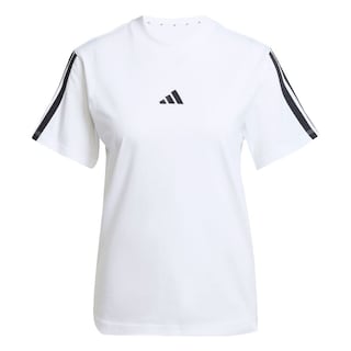 Foto 1 | Playera Essentials 3 Franjas Algodón Adidas Blanco Mujer