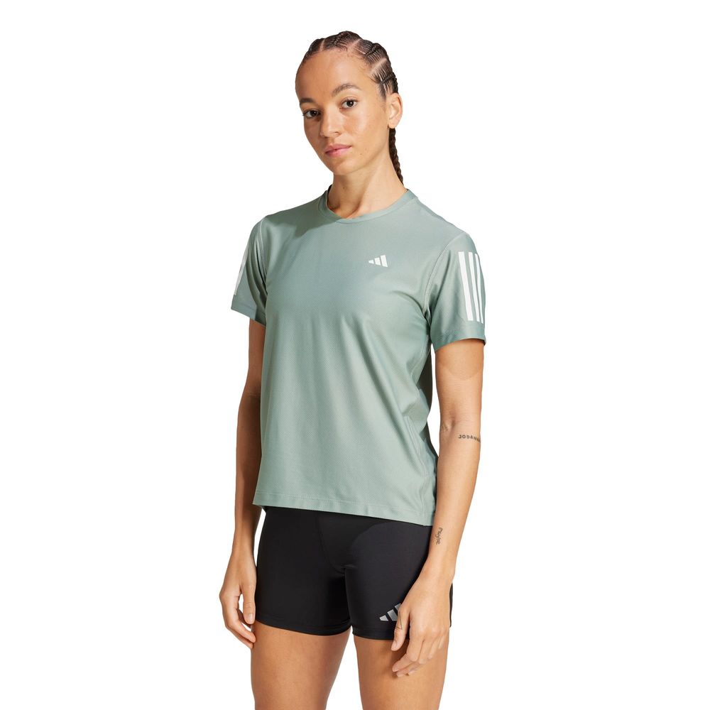 Foto 3 pulgar | Playera Own The Run Adidas Verde Mujer