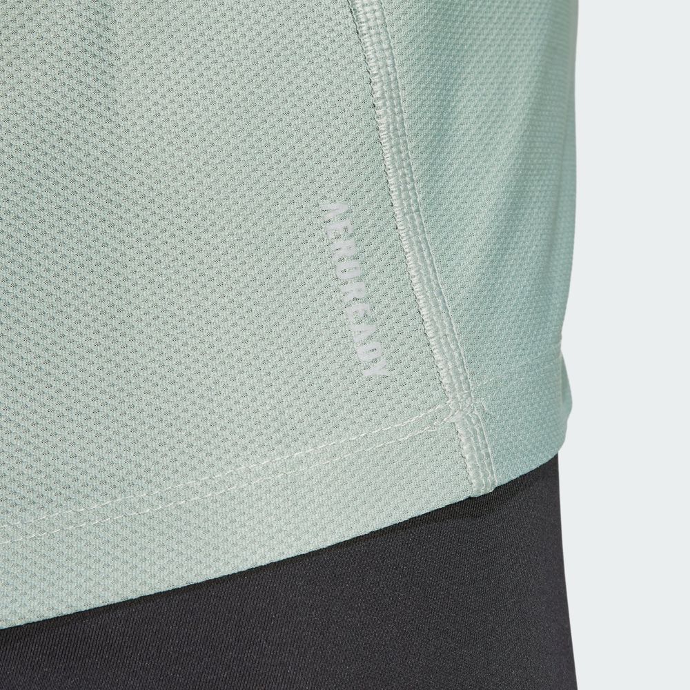 Foto 7 | Playera Own The Run Adidas Verde Mujer