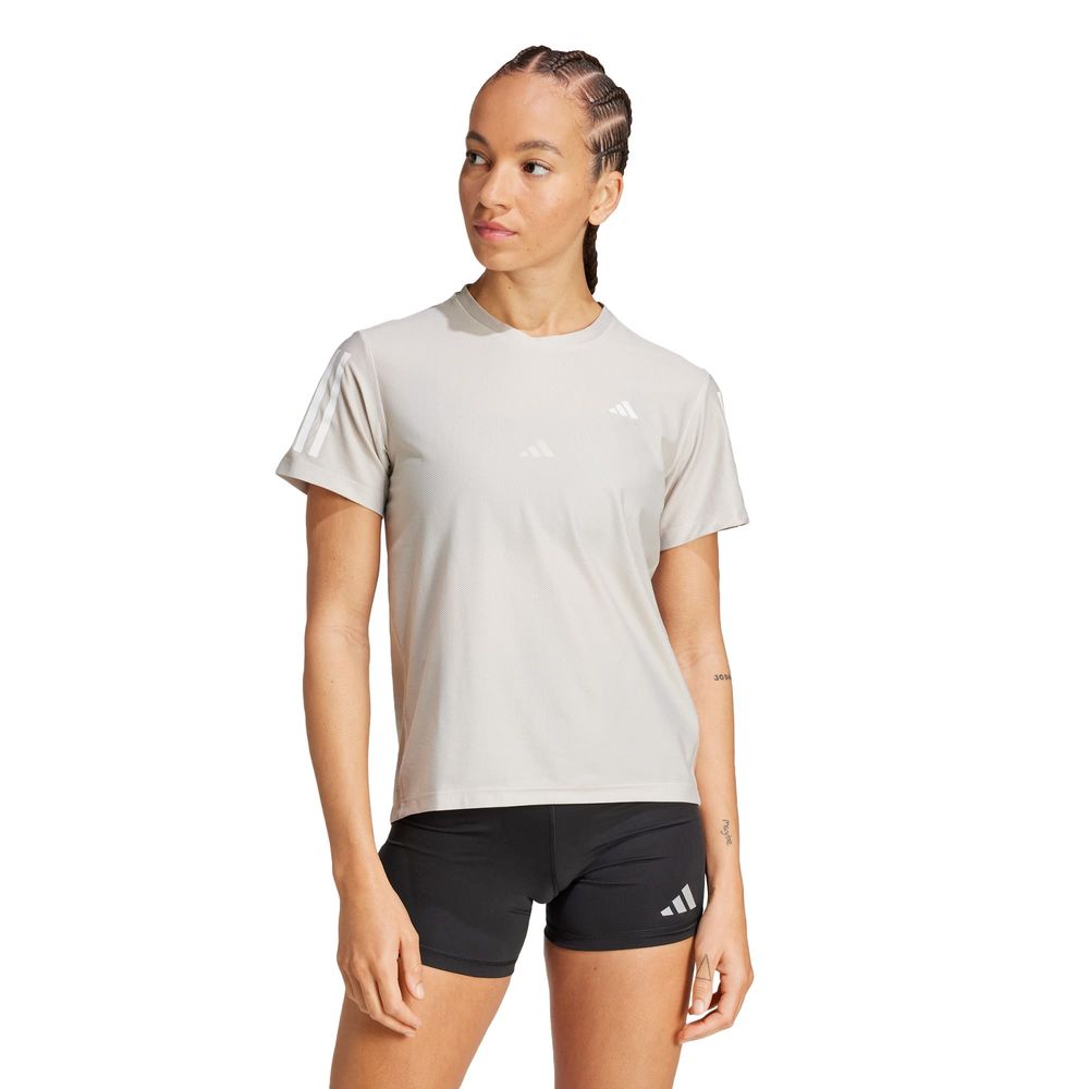 Foto 3 pulgar | Playera Own The Run Adidas Gris Mujer
