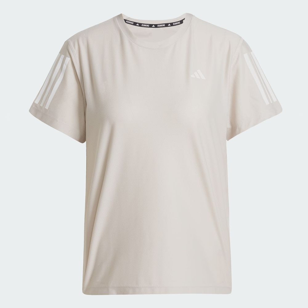 Foto 4 pulgar | Playera Own The Run Adidas Gris Mujer