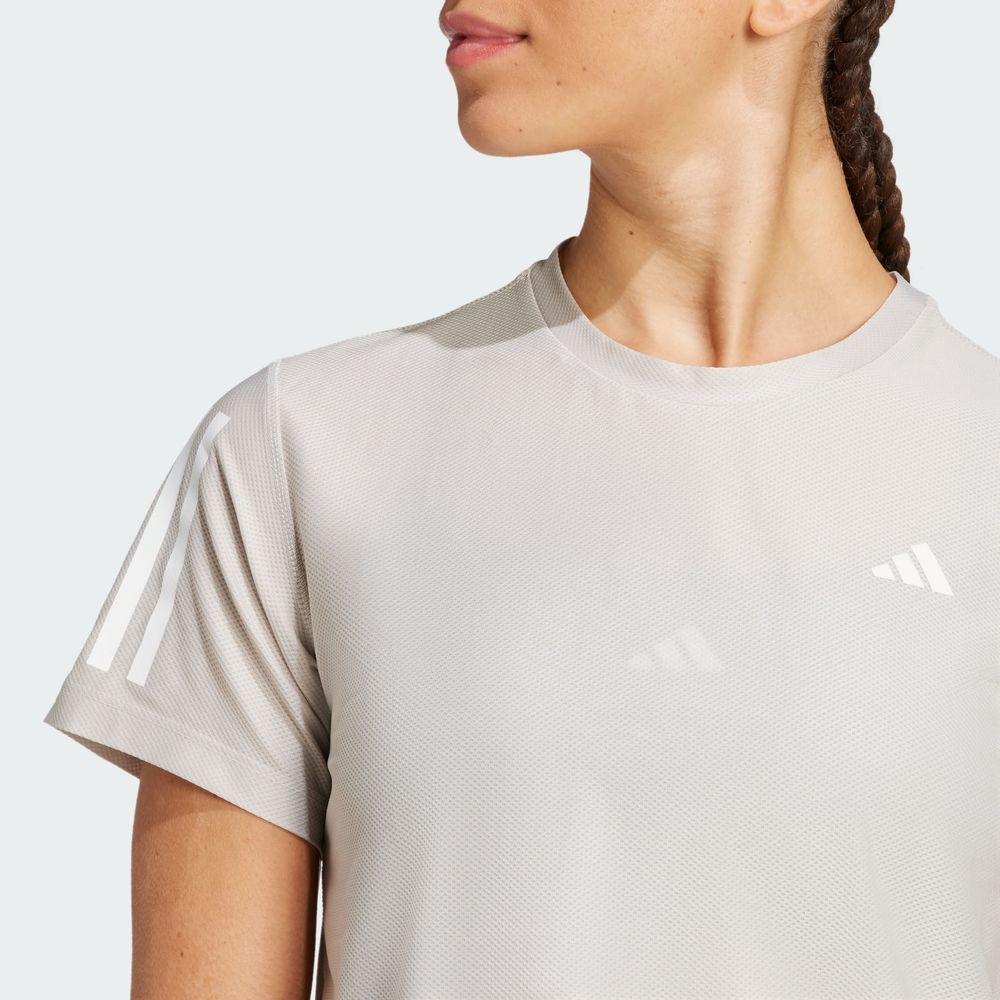 Foto 7 pulgar | Playera Own The Run Adidas Gris Mujer