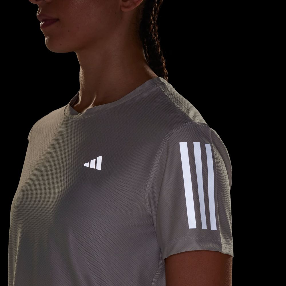 Foto 9 pulgar | Playera Own The Run Adidas Gris Mujer