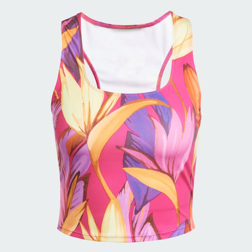 Foto 4 pulgar | Playera Sin Mangas De Training Adidas X Farm Rio Adidas Rosa Mujer