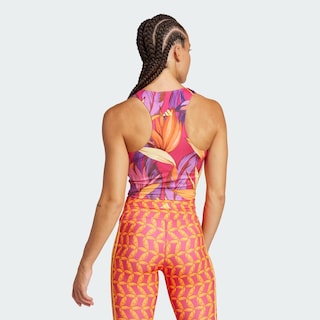 Foto 4 | Playera Sin Mangas De Training Adidas X Farm Rio Adidas Rosa Mujer
