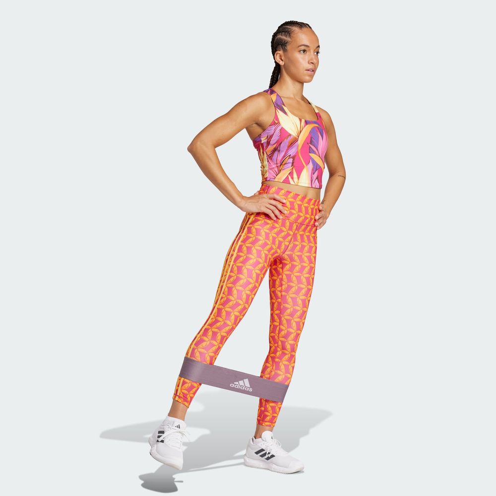 Foto 6 pulgar | Playera Sin Mangas De Training Adidas X Farm Rio Adidas Rosa Mujer