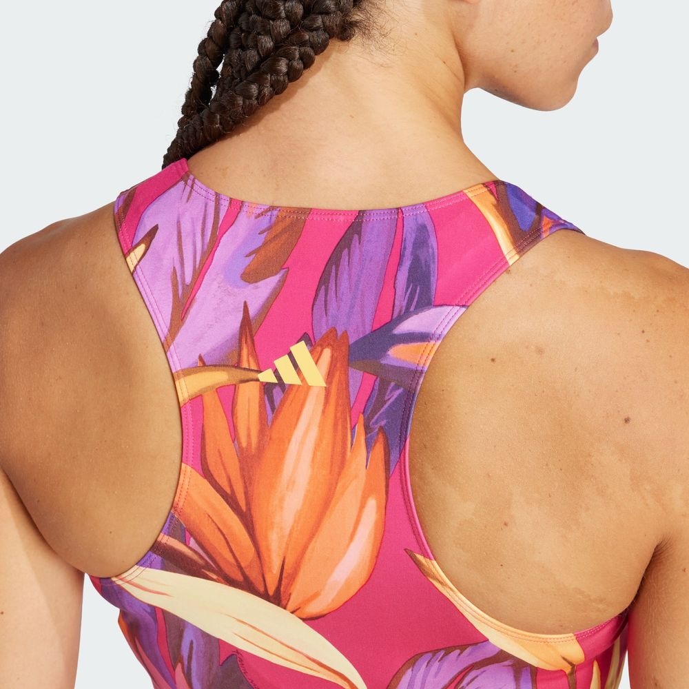 Foto 8 pulgar | Playera Sin Mangas De Training Adidas X Farm Rio Adidas Rosa Mujer
