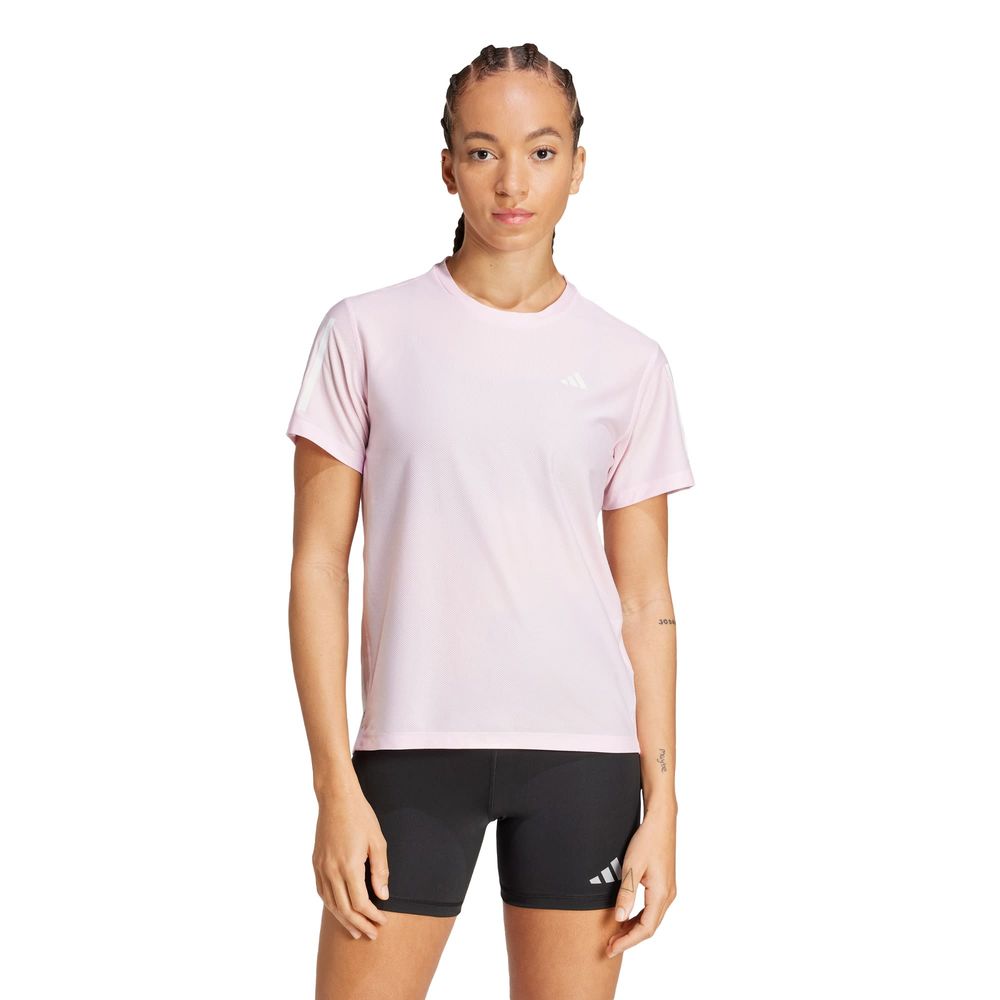 Foto 2 | Playera Own The Run Adidas Rosa Mujer
