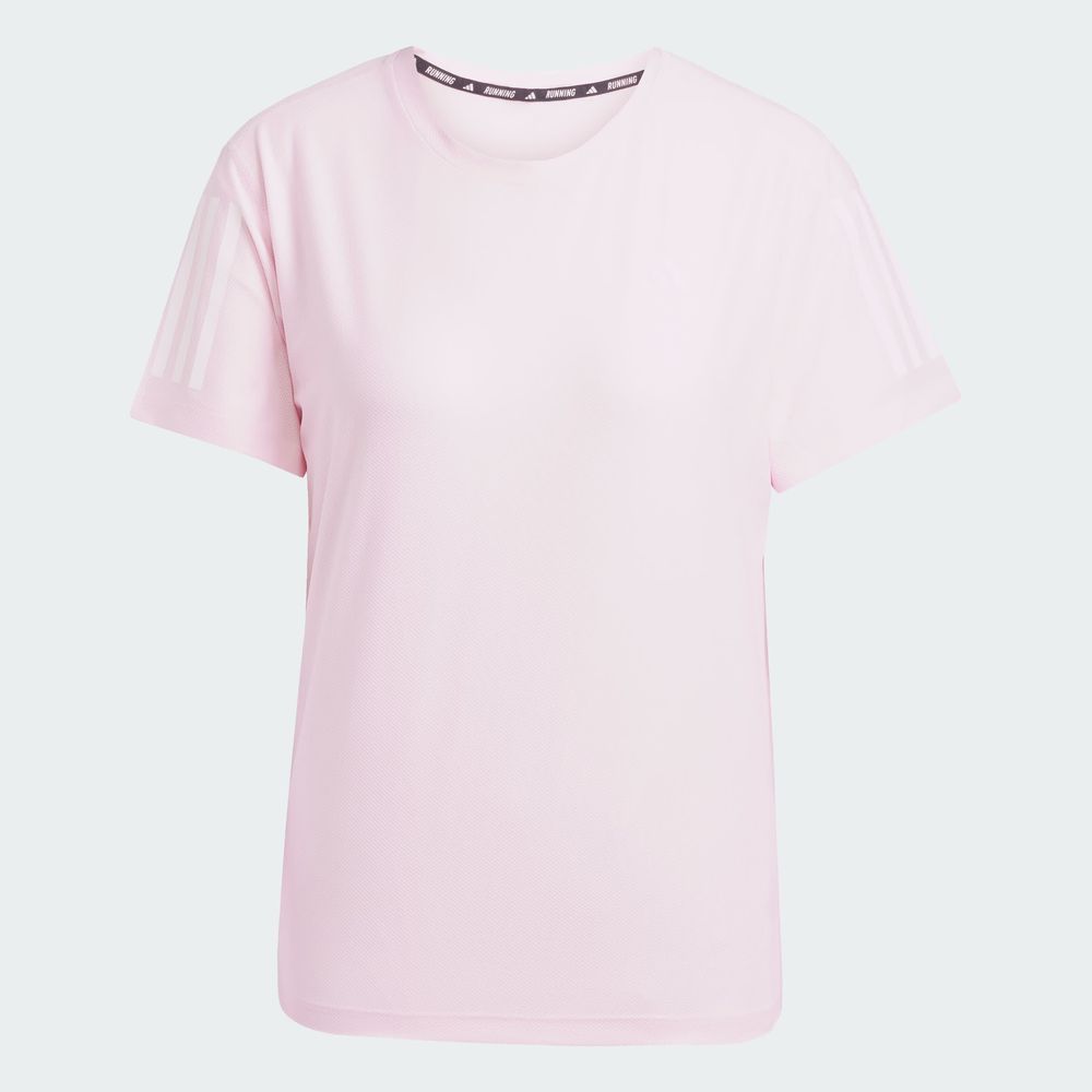 Foto 3 | Playera Own The Run Adidas Rosa Mujer