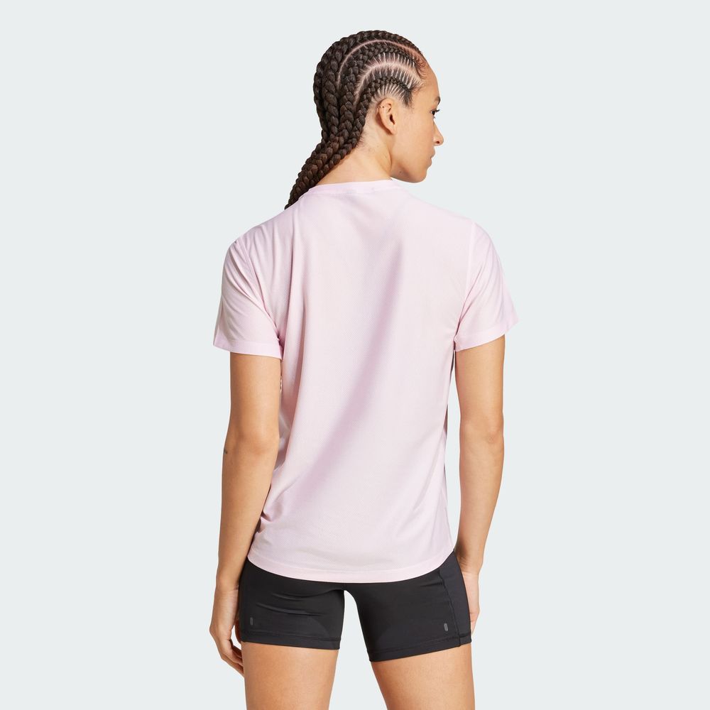Foto 4 | Playera Own The Run Adidas Rosa Mujer