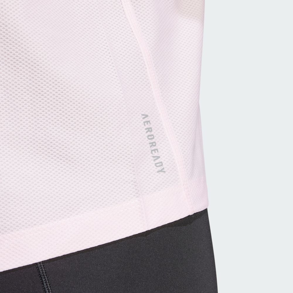 Foto 7 | Playera Own The Run Adidas Rosa Mujer