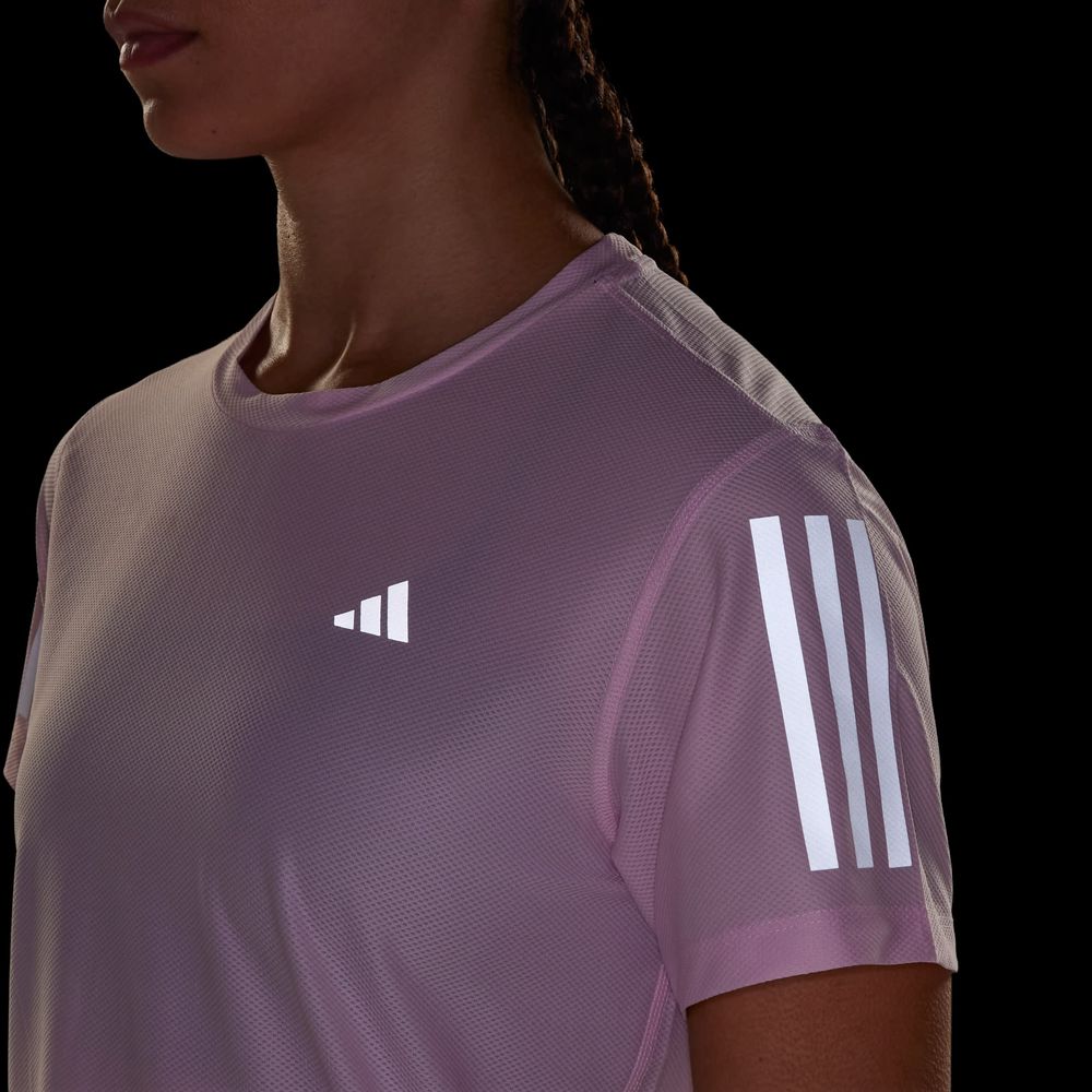 Foto 8 | Playera Own The Run Adidas Rosa Mujer