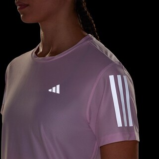 Foto 8 | Playera Own The Run Adidas Rosa Mujer