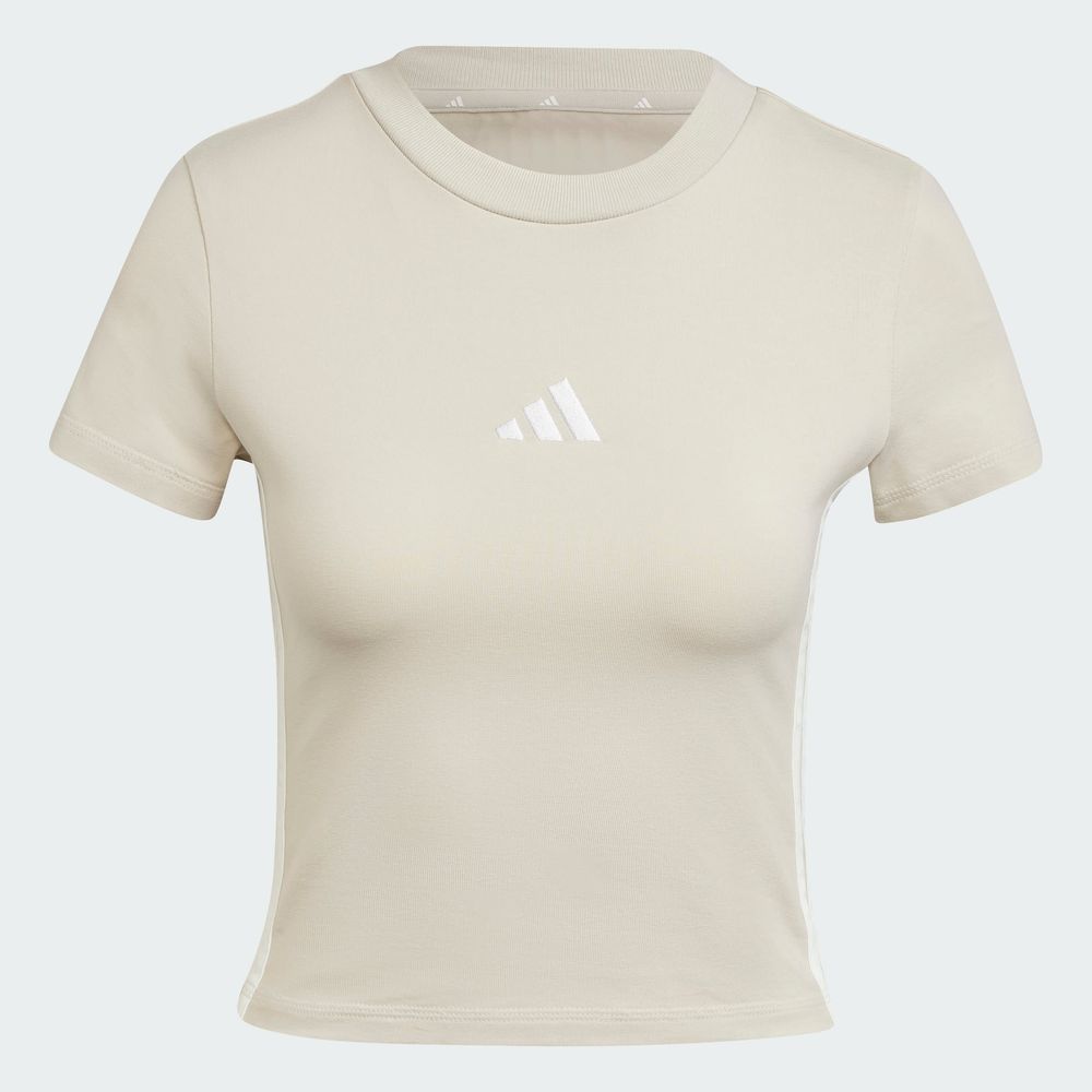 Foto 4 pulgar | W 3s Sj Baby T Adidas Gris Mujer