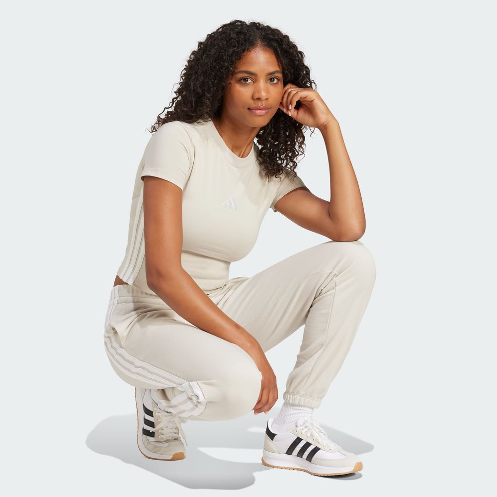 Foto 5 | W 3s Sj Baby T Adidas Gris Mujer