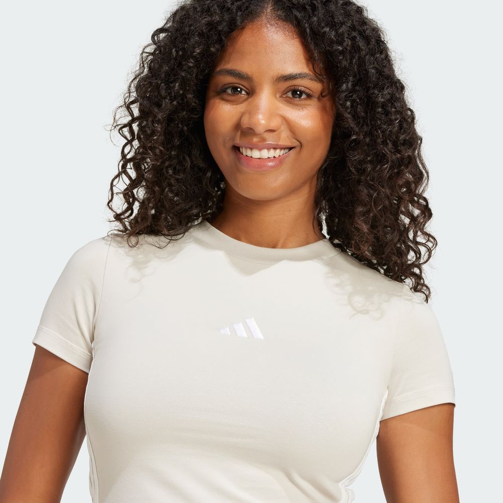 Foto 6 | W 3s Sj Baby T Adidas Gris Mujer