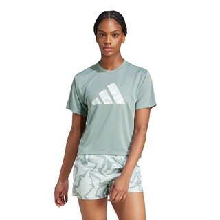 Foto 2 | Run It Bl Tee W Adidas Verde para Mujer