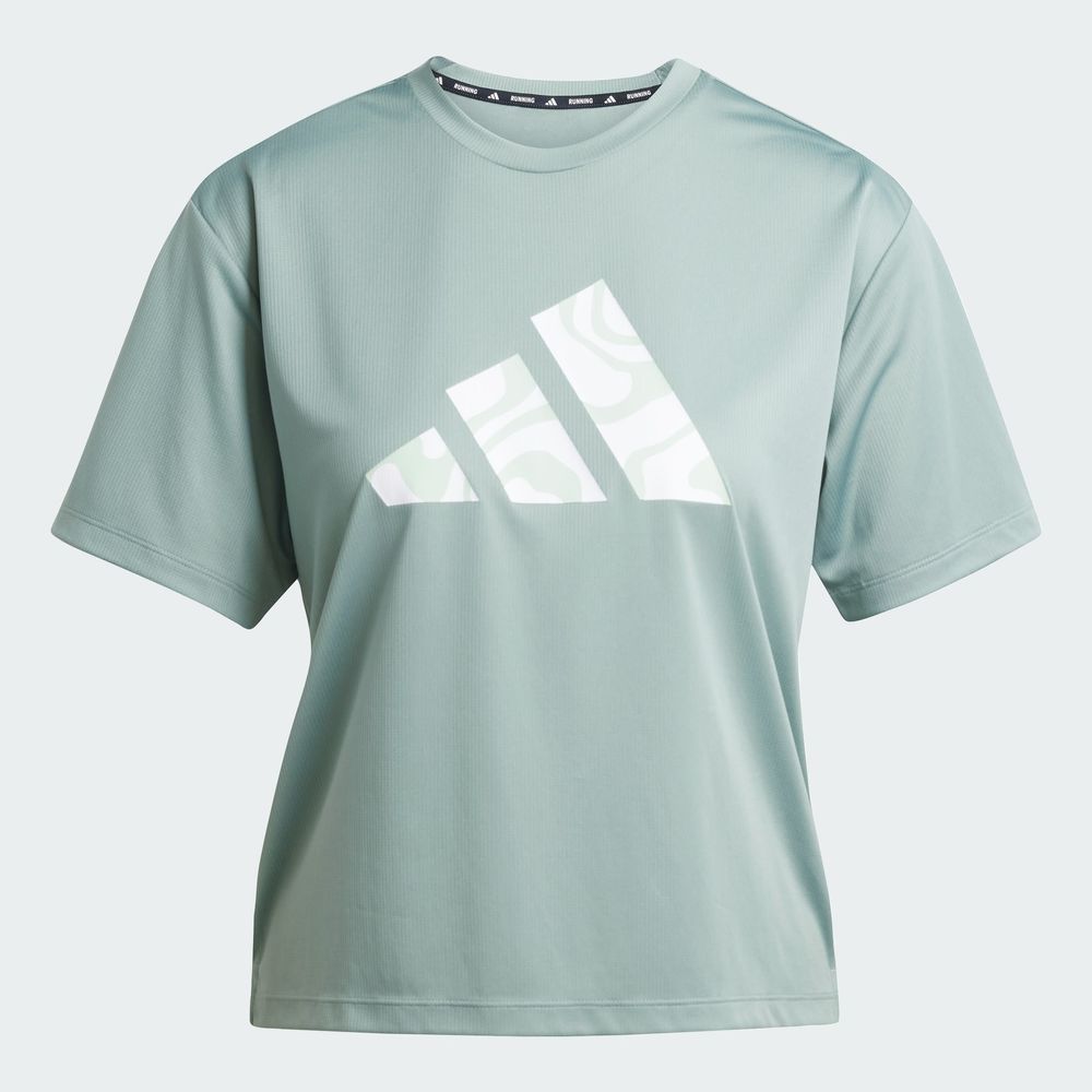 Foto 4 pulgar | Run It Bl Tee W Adidas Verde para Mujer