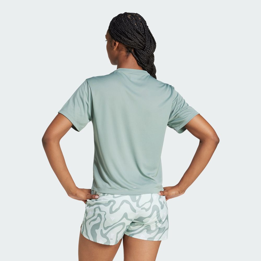 Foto 5 pulgar | Run It Bl Tee W Adidas Verde para Mujer