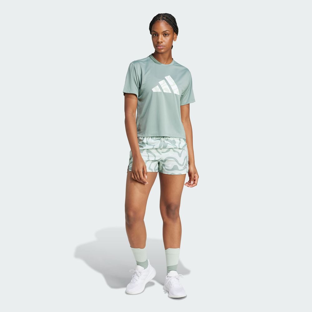 Foto 7 pulgar | Run It Bl Tee W Adidas Verde para Mujer