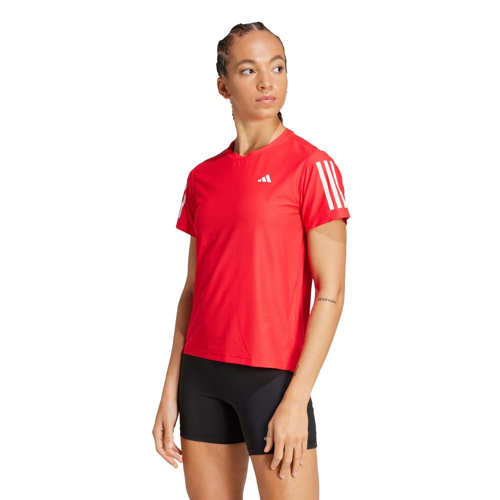 Foto 3 pulgar | Playera Own The Run Adidas Rojo Mujer