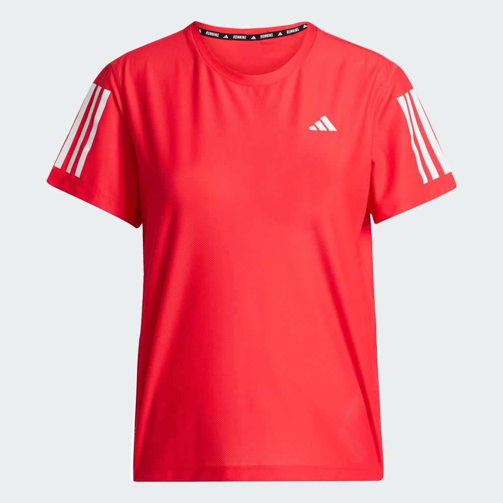 Foto 4 pulgar | Playera Own The Run Adidas Rojo Mujer