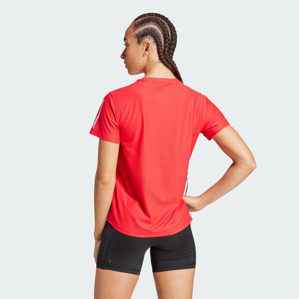 Foto 5 pulgar | Playera Own The Run Adidas Rojo Mujer