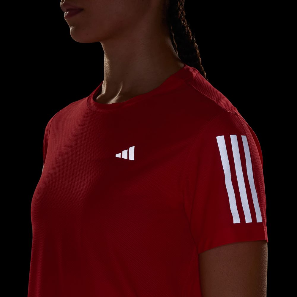 Foto 9 pulgar | Playera Own The Run Adidas Rojo Mujer