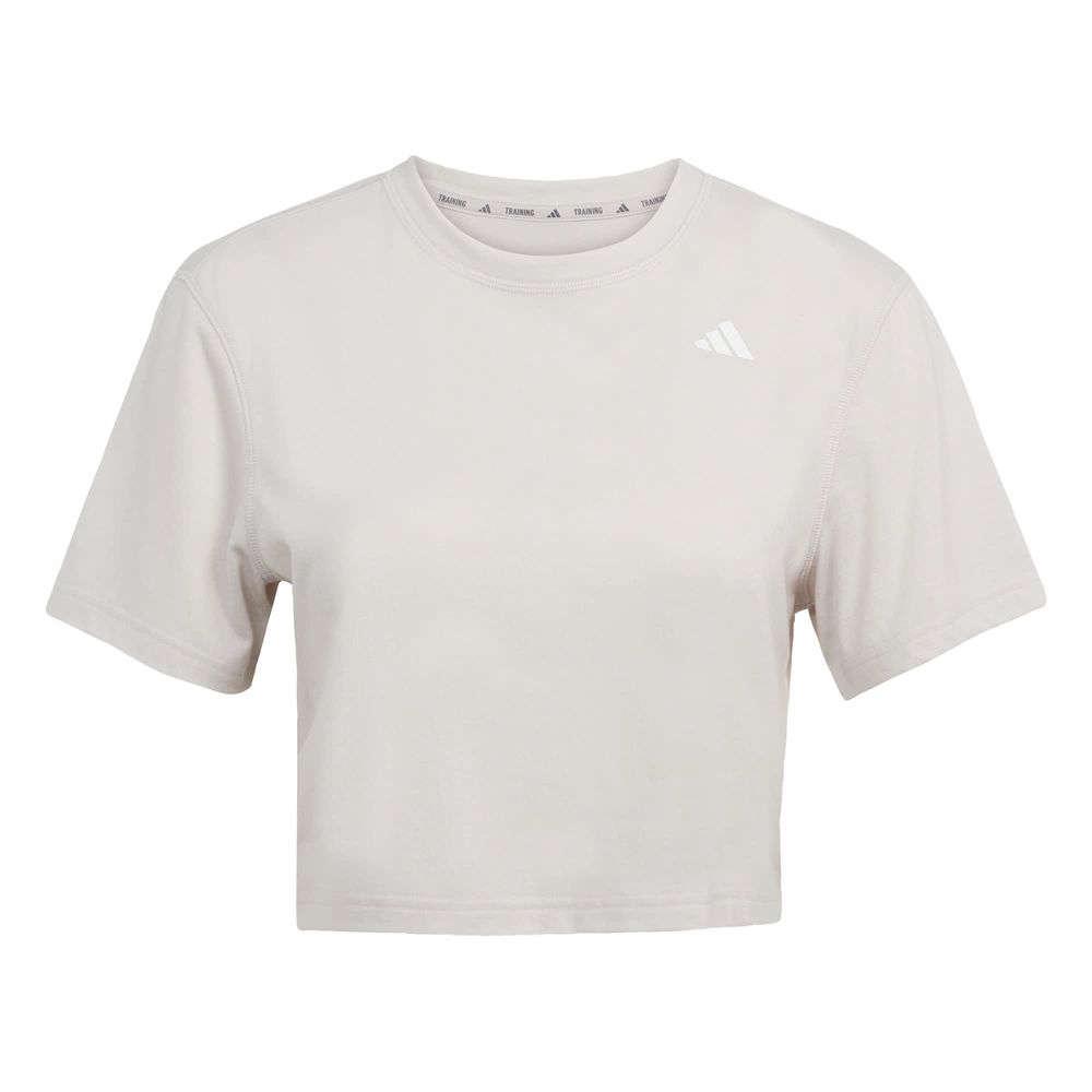 Foto 2 pulgar | Camiseta de Entrenamiento Train Essentials Boxy Adidas Gris para Mujer