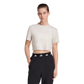 Foto 2 | Camiseta de Entrenamiento Train Essentials Boxy Adidas Gris para Mujer