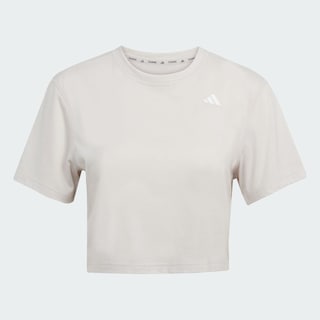 Foto 3 | Camiseta de Entrenamiento Train Essentials Boxy Adidas Gris para Mujer