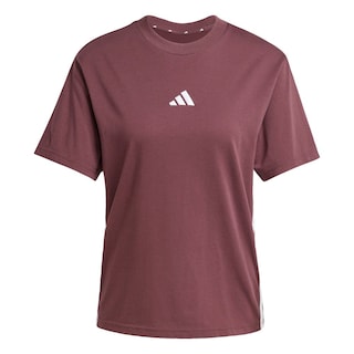 Foto 1 | Playera Essentials 3 Franjas Algodón Adidas Roja para Mujer