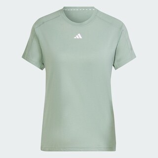 Foto 3 | Playera Adidas Aeroready Train Essentials Minimal Branding Cuello Redondo Verde para Mujer