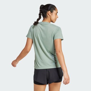 Foto 4 | Playera Adidas Aeroready Train Essentials Minimal Branding Cuello Redondo Verde para Mujer