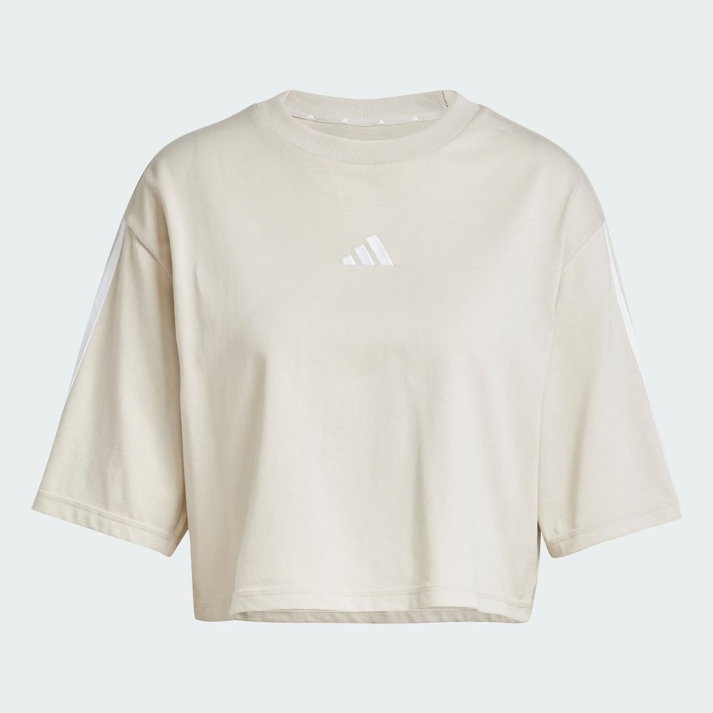 Foto 4 pulgar | Playera W 3S SJ TLR T Adidas Gris para Mujer