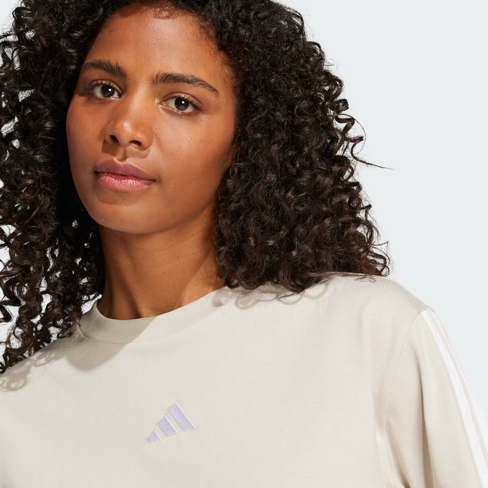 Foto 8 pulgar | Playera W 3S SJ TLR T Adidas Gris para Mujer