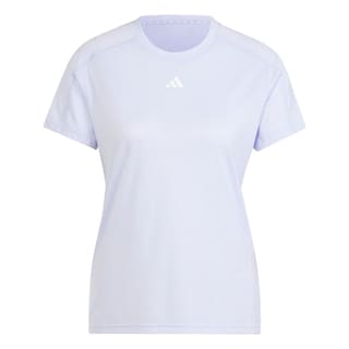 Foto 1 | Playera Adidas Aeroready Train Essentials Minimal Branding Cuello Redondo Violeta para Mujer