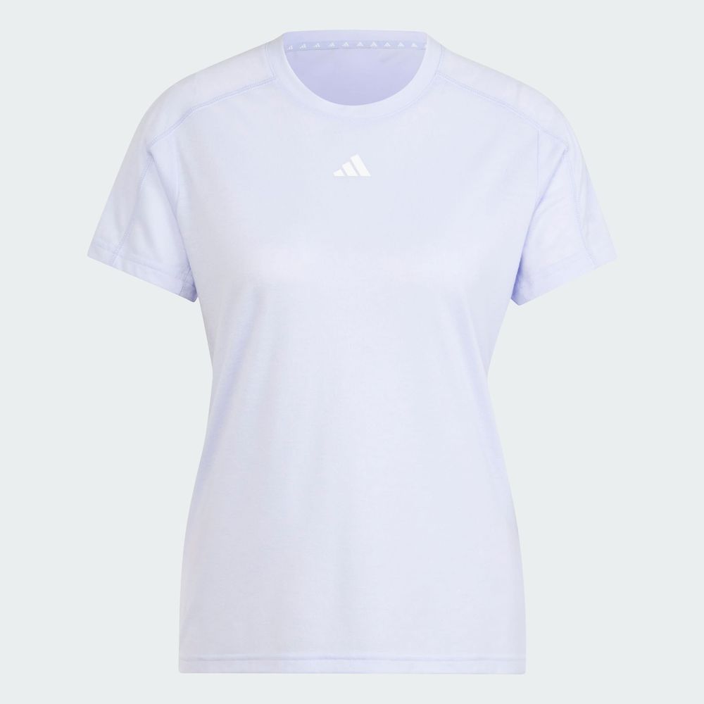 Foto 4 pulgar | Playera Adidas Aeroready Train Essentials Minimal Branding Cuello Redondo Violeta para Mujer