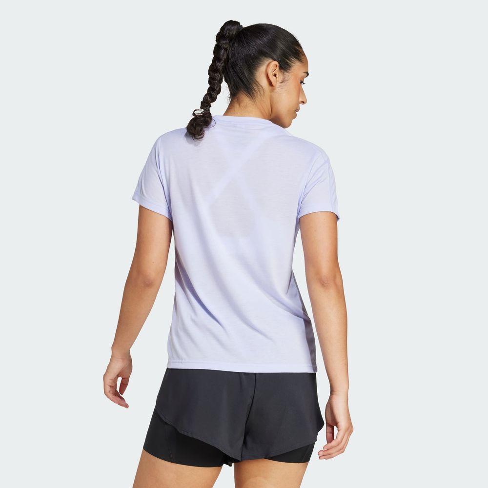 Foto 5 pulgar | Playera Adidas Aeroready Train Essentials Minimal Branding Cuello Redondo Violeta para Mujer