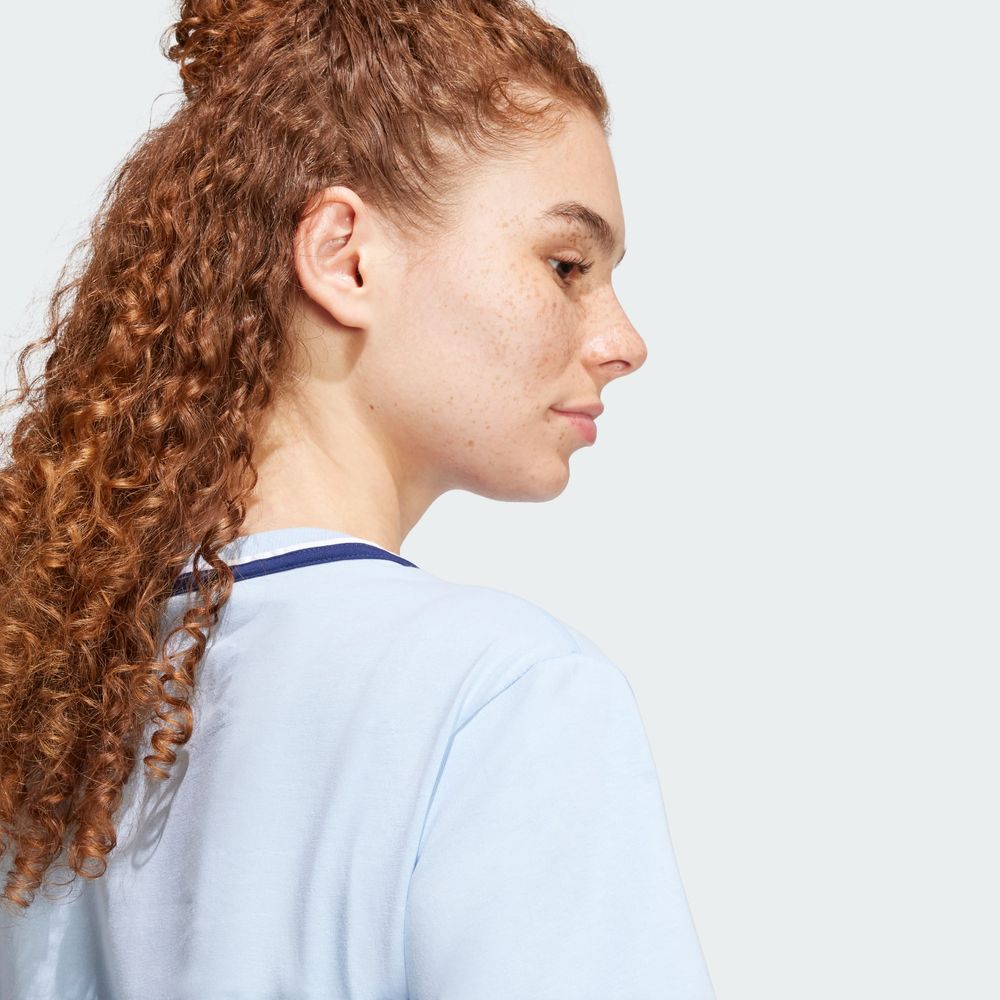 Foto 6 | Playera Adidas Azul para Mujer