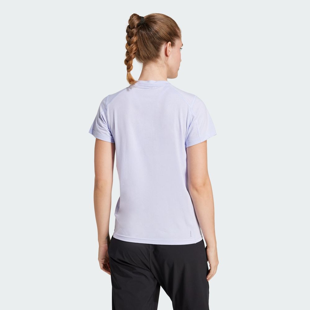 Foto 5 pulgar | Playera de Entrenamiento Adidas Train Essentials Big Performance Logo Violeta
