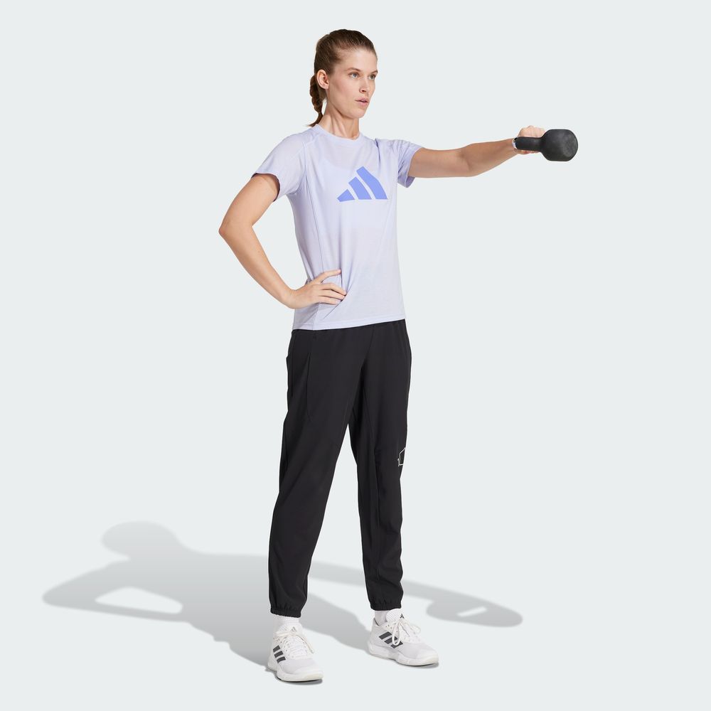 Foto 6 pulgar | Playera de Entrenamiento Adidas Train Essentials Big Performance Logo Violeta